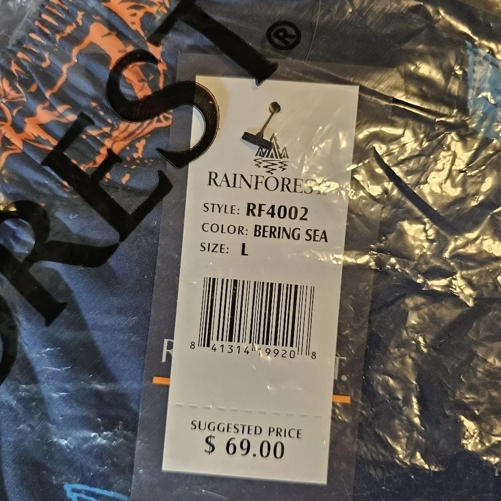 Rainforest Men's Catch Quick Dry Swim Trunks, Swordfish Navy Bering Sea